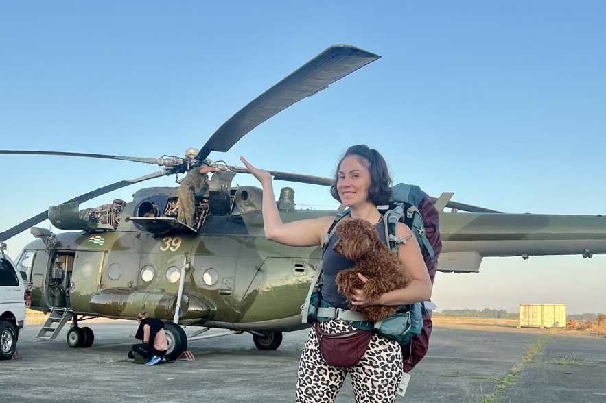 Полет на вертолёте Ми-8