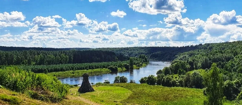 Поход на байдарках по реке Угра с посещением арт-парка Никола-Ленивец и походной баней